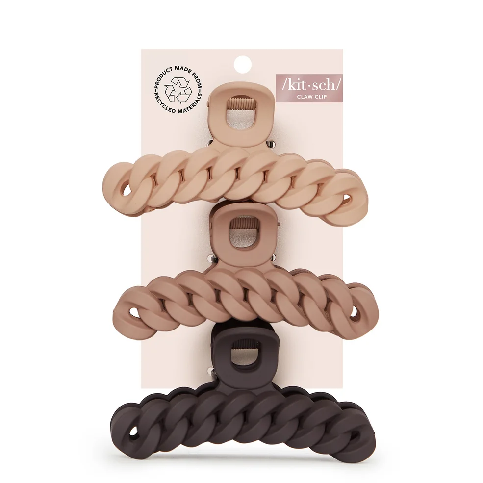 Kitsch Eco-friendly Chain Claw Clip - Neutrals Image 1