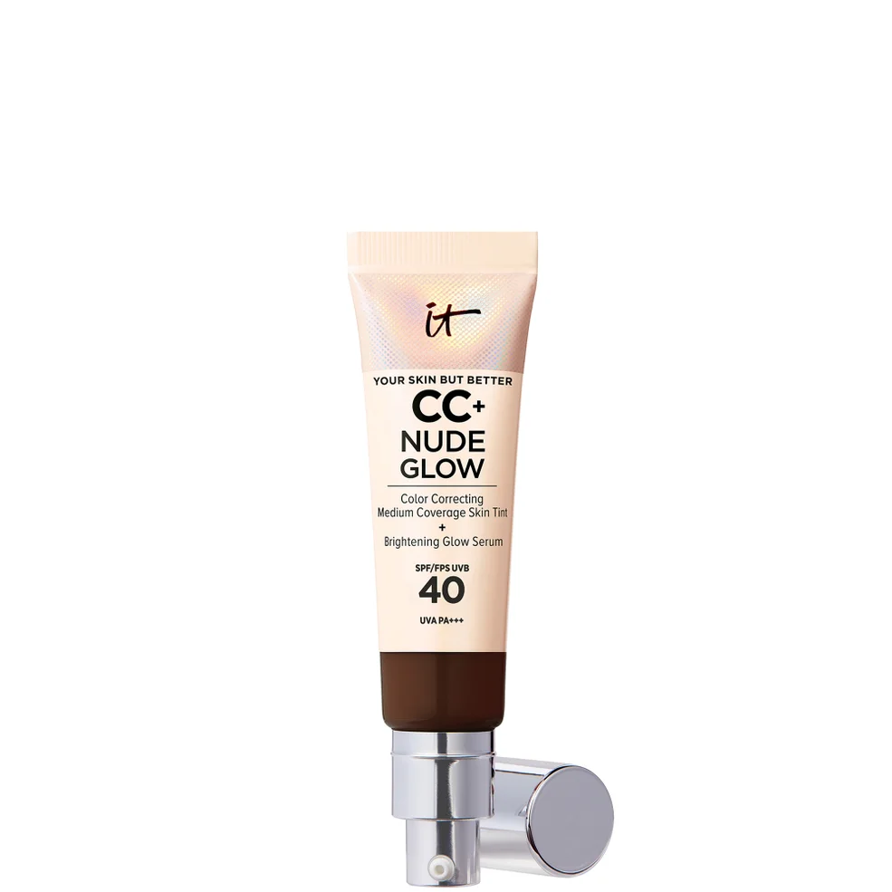 IT Cosmetics CC+ and Nude Glow Lightweight Foundation and Glow Serum with SPF40 32ml (Various Shades) Image 1