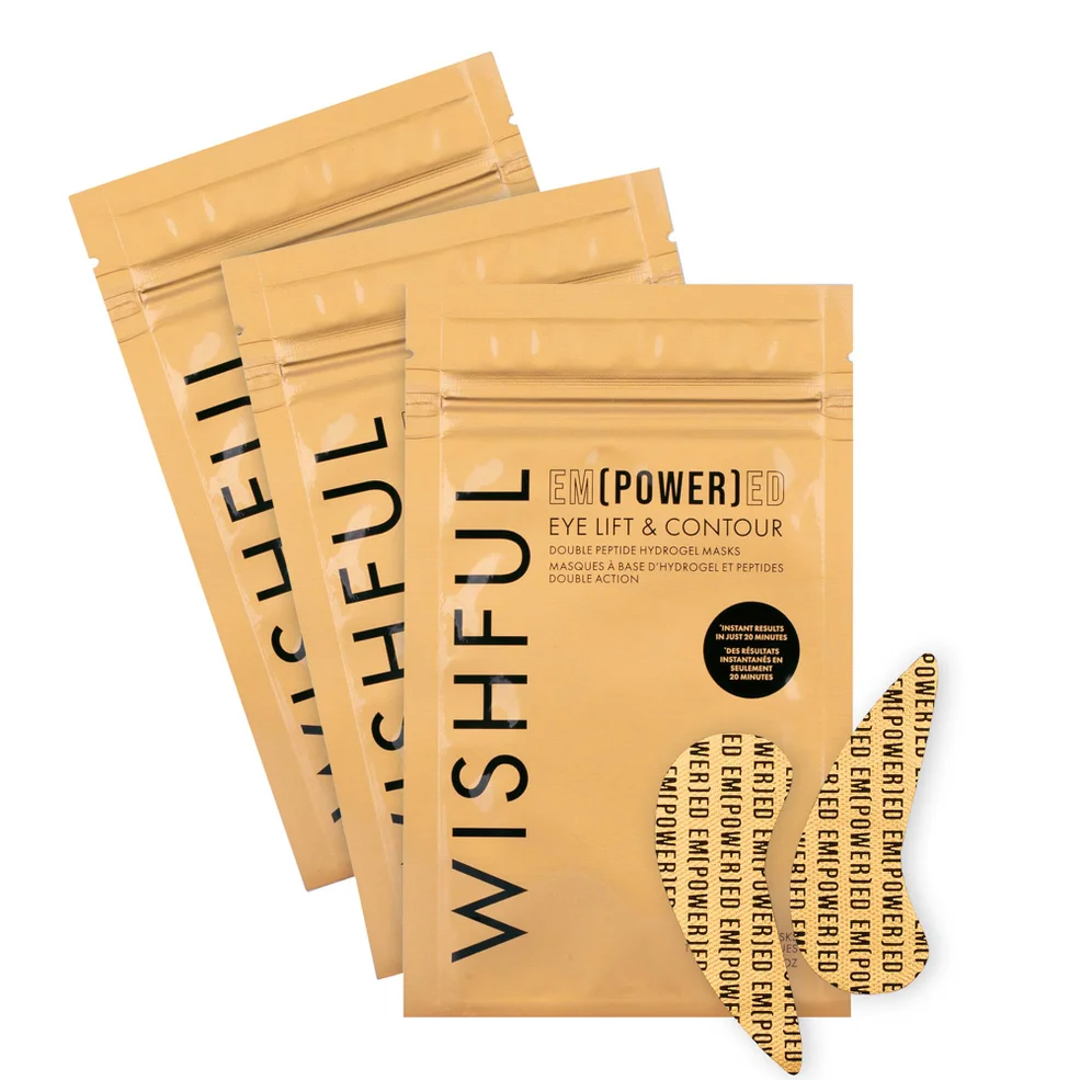 Huda Beauty Wishful Empowered Eye Lift and Contour Eye Masks 3x1.5g Image 1