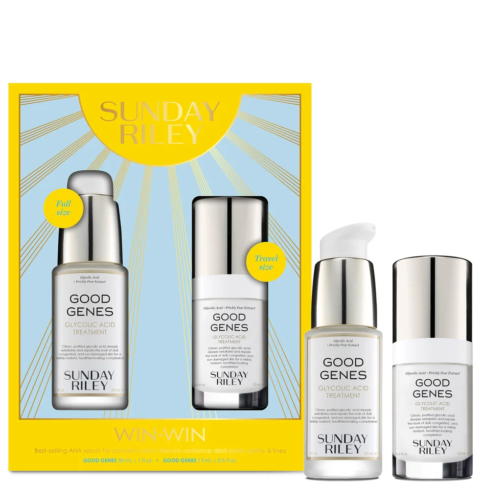 Sunday Riley Win Win Good Genes Glycolic Acid Treatment Duo Skincare Kit Image 1