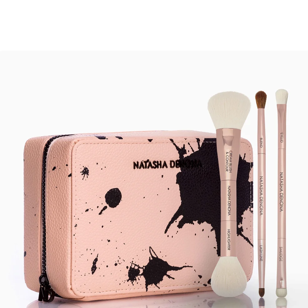 Natasha Denona Travel Brush Set and Makeup Pouch Image 1