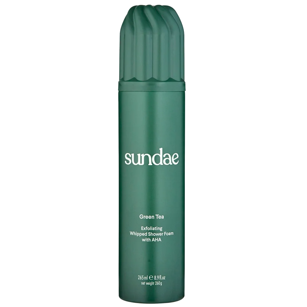 SUNDAE Body Green Tea Exfoliating Whipped Shower Foam with Kakadu Plum and Finger Lime 260ml Image 1