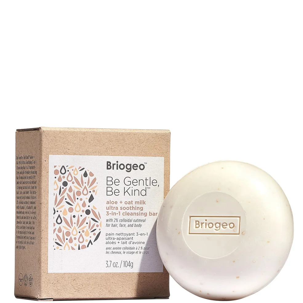 Briogeo Be Gentle, Be Kind Aloe and Oat Milk Ultra Soothing 3-in-1 Cleansing Bar 104g Image 1