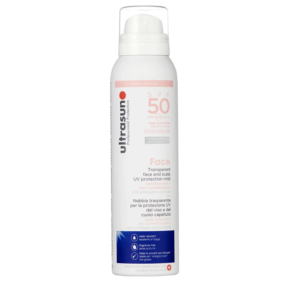 Ultrasun UV Face and Scalp Mist SPF50 150ml Image 1