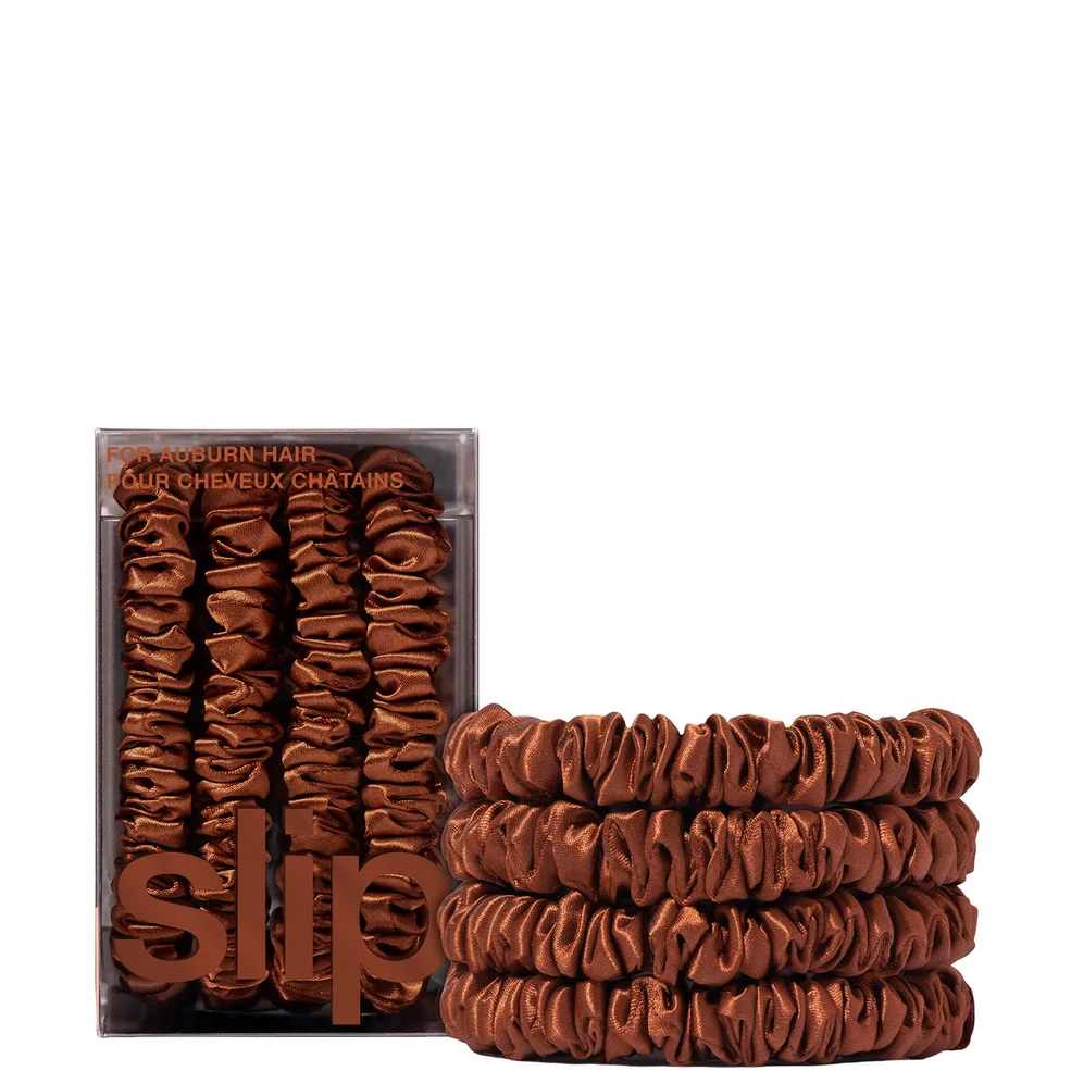 Slip Pure Silk Skinny Scrunchies - Auburn Image 1