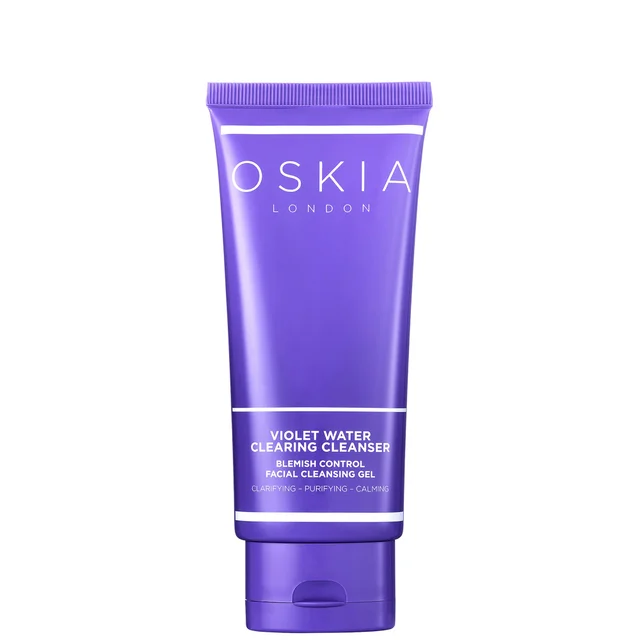 Oskia Violet Water Clearing Cleanser Blemish Control Facial Cleansing Gel 100ml