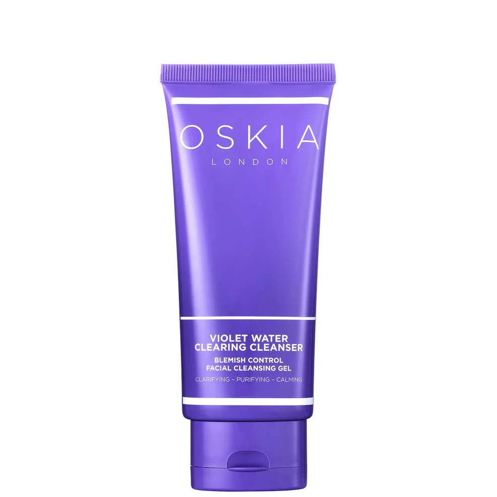 Oskia Violet Water Clearing Cleanser Blemish Control Facial Cleansing Gel 100ml Image 1