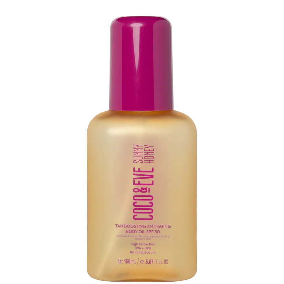 Coco & Eve Sunny Honey Tan Boosting Anti-Ageing Body Oil SPF 30 150ml Image 1