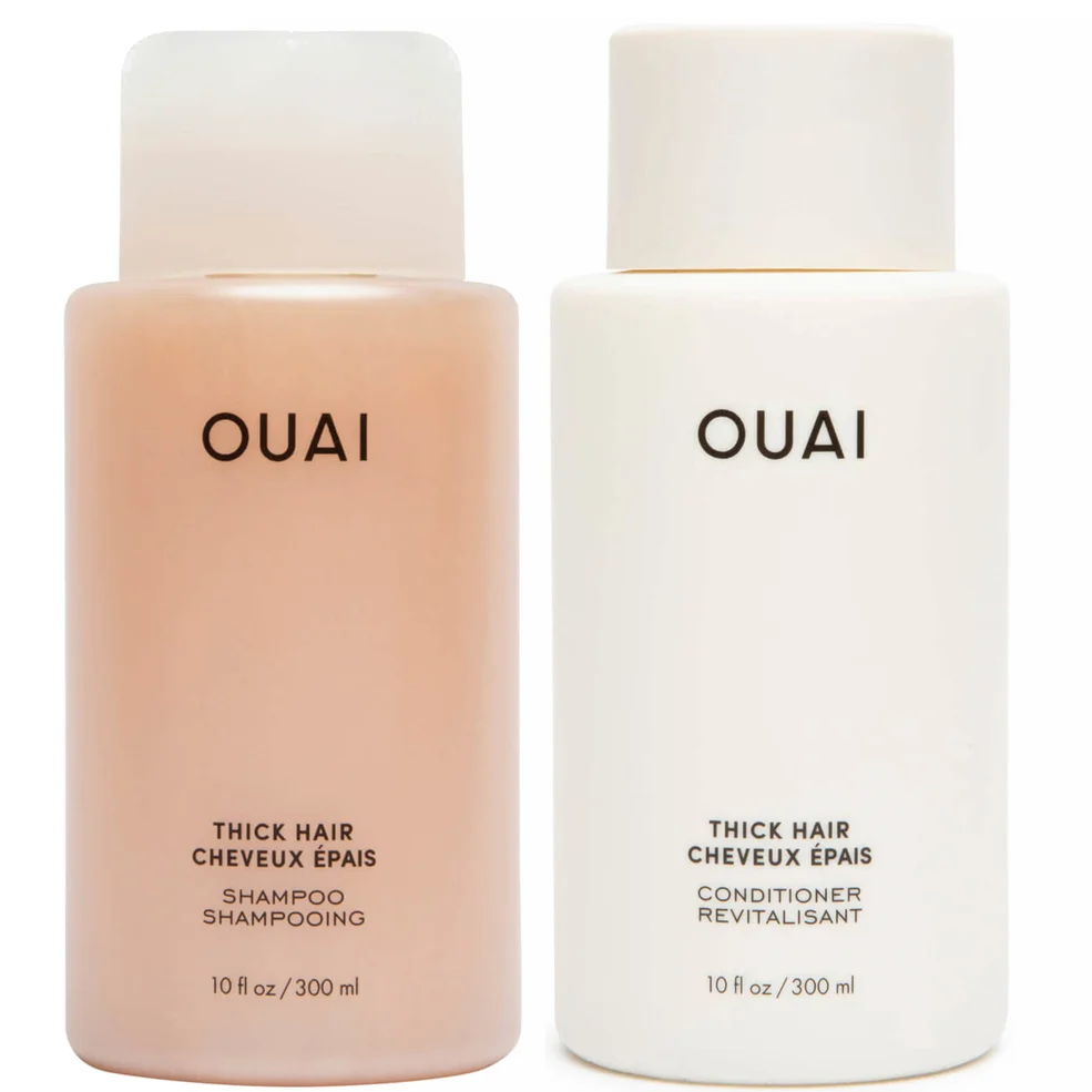 OUAI Thick Hair Shampoo and Thick Hair Conditioner Bundle Image 1