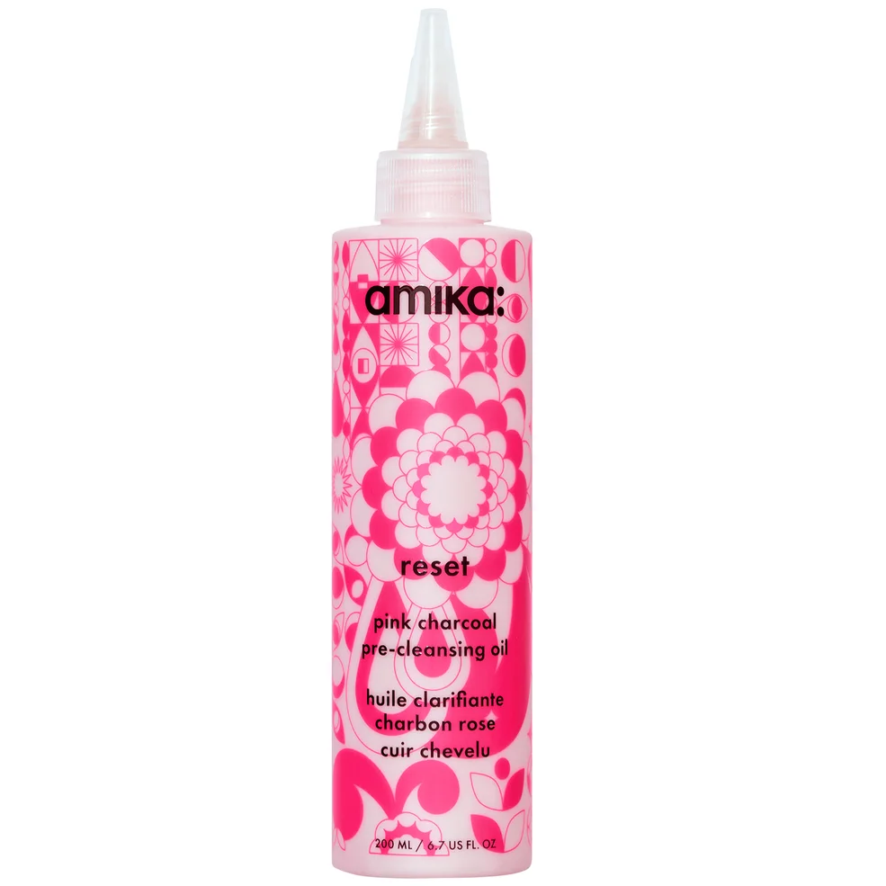 amika Reset Pink Charcoal Scalp Cleansing Oil Image 1