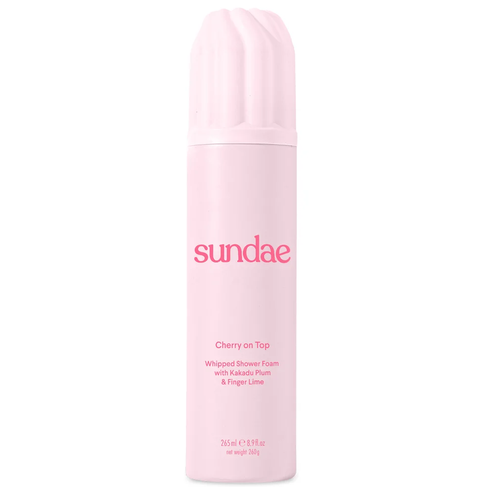 SUNDAE Body Cherry on Top Whipped Shower Foam with Kakadu Plum and Finger Lime 265ml Image 1