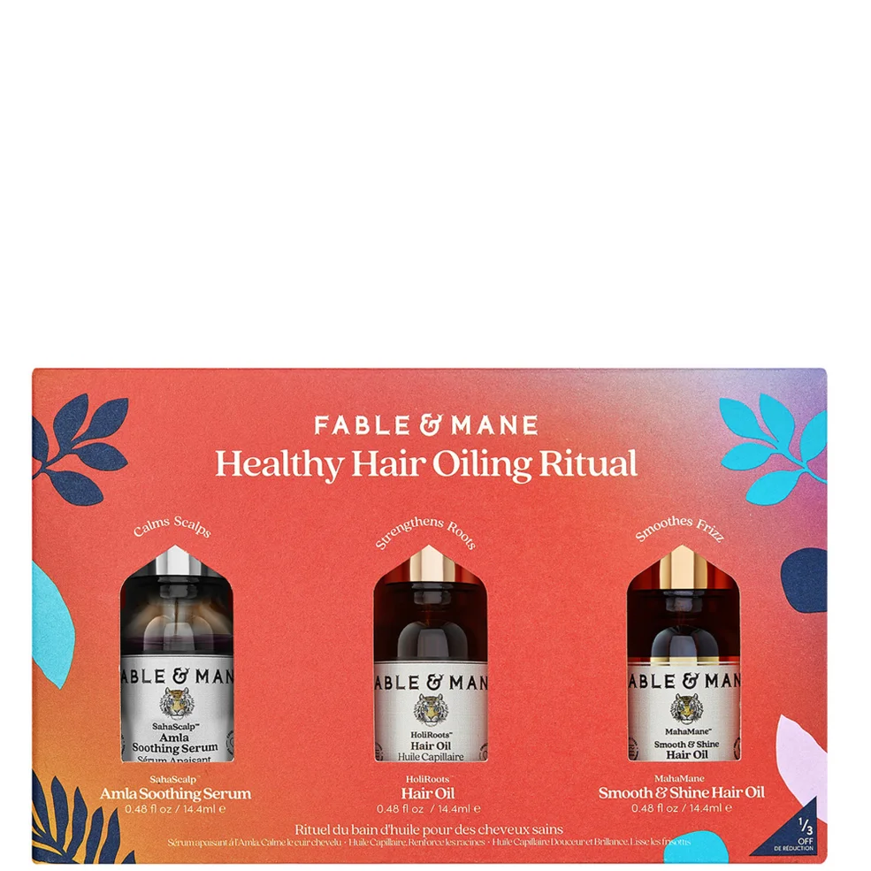Fable & Mane Mini Healthy Hair Oiling Ritual Set Image 1