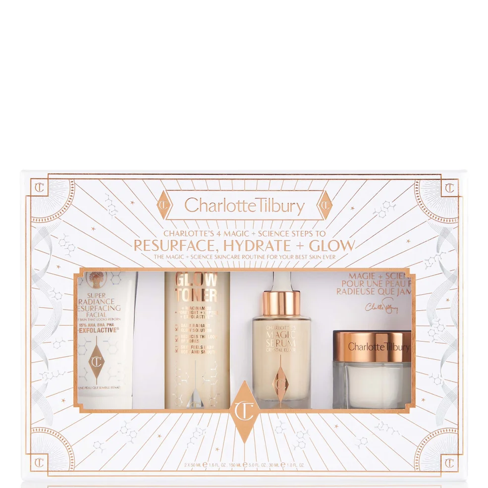Charlotte Tilbury Charlotte's 4 Magic + Science Steps To Resurface, Hydrate and Glow Image 1