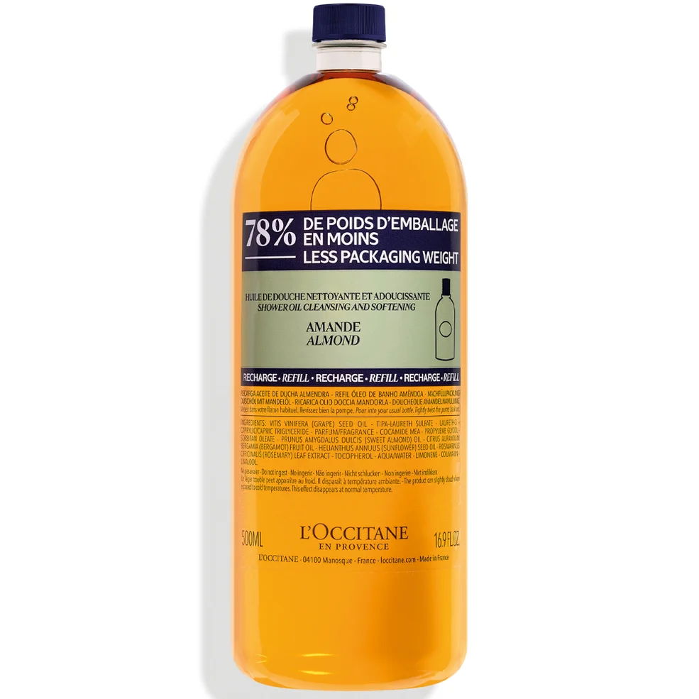 L'Occitane Almond Shower Oil Eco Refill 500ml Image 1