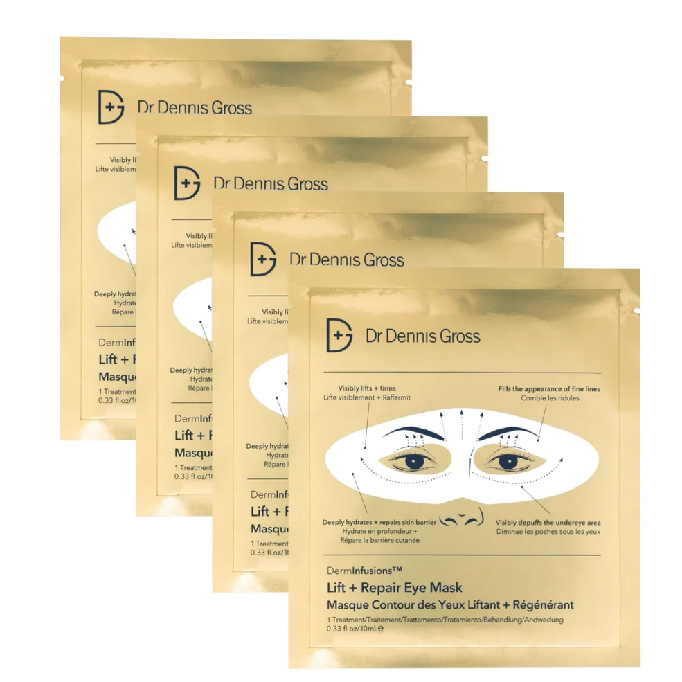 Dr Dennis Gross Skincare DermInfusions Lift + Repair Eye Mask 4-App 10ml Image 1