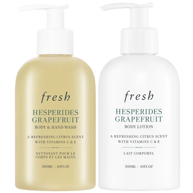 Fresh Hesperides Grapefruit Body Lotion and Body and Hand Wash 300ml Duo