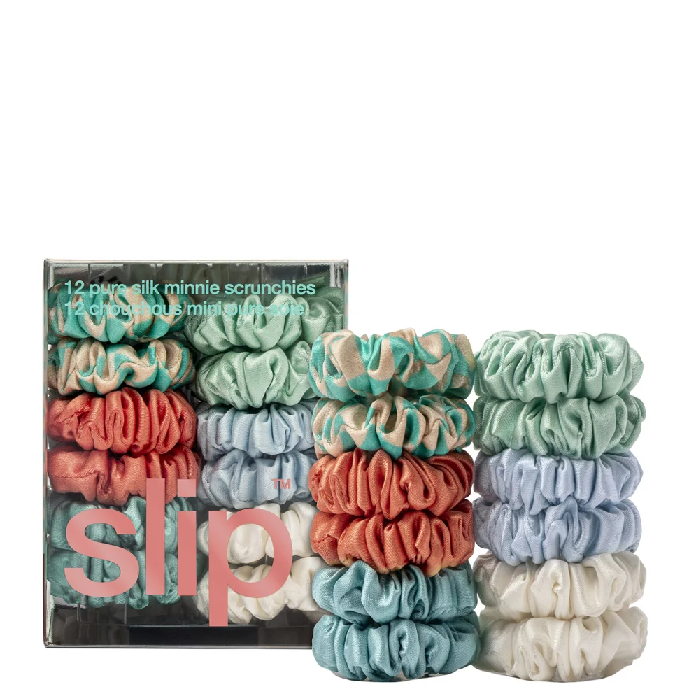 Slip Pure Silk Minnie Scrunchies - Seaside Image 1