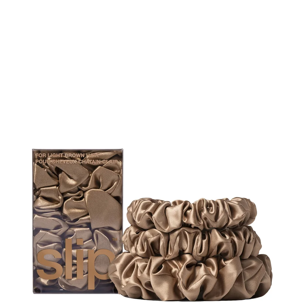 Slip Pure Silk Back To Basics Assorted Scrunchie Set (Various Colours) Image 1