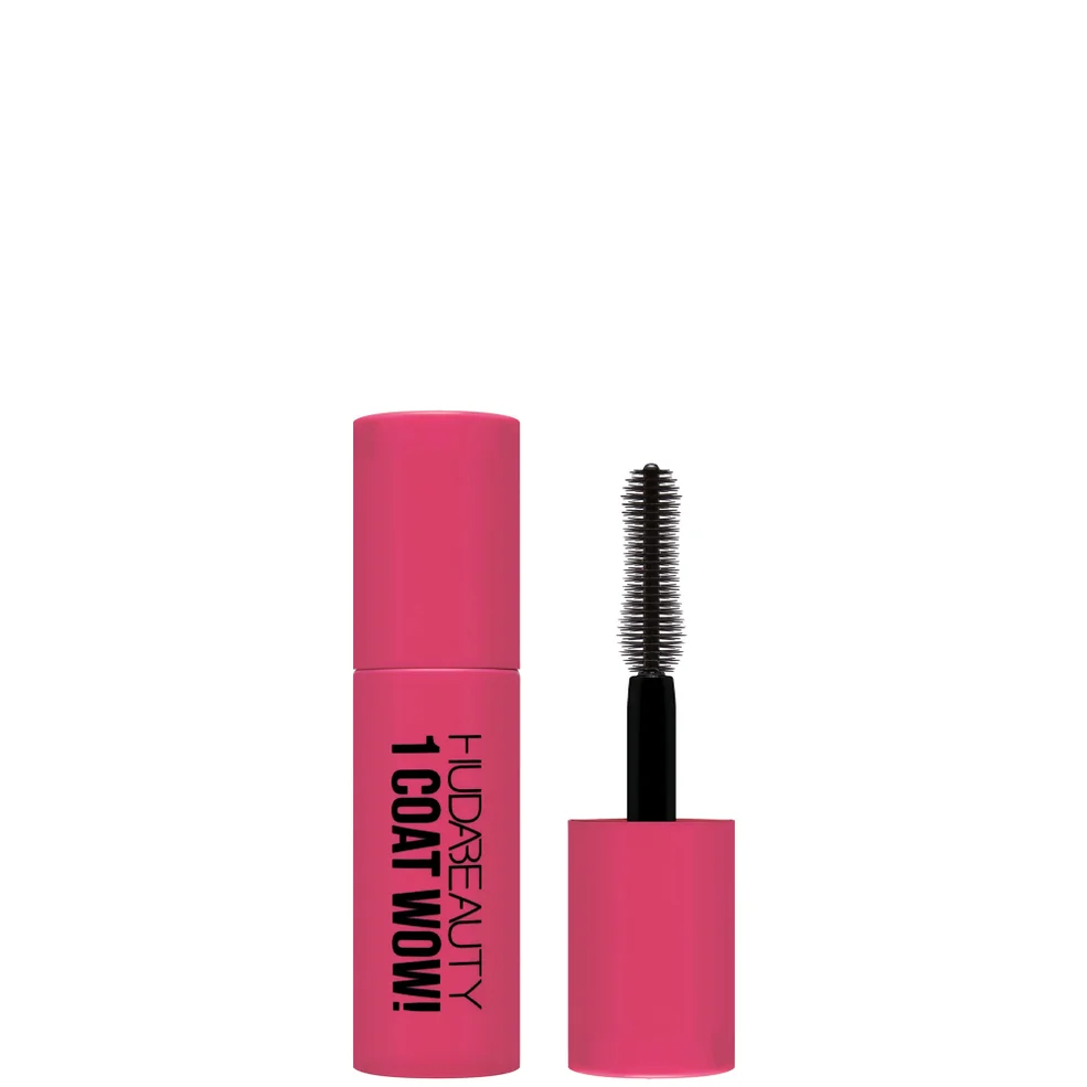 Huda Beauty 1 Coat WOW! Extra Volumising and Lifting Mascara Mini 7ml Image 1