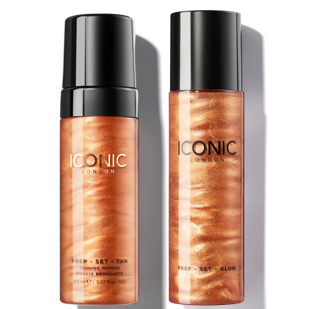 ICONIC London Prep Set Tan Mousse & Prep Set Glow Bundle - Glow Image 1
