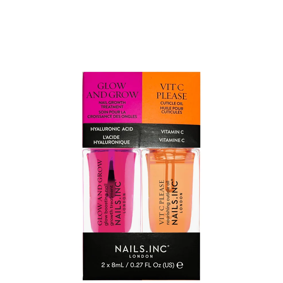 nails inc. Glow and Grow & Vit C Please Mini Nail Treatment Duo Image 1
