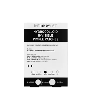 The INKEY List Hydrocolloid Invisible Pimple Patches (22 patches) - undefined undefined
