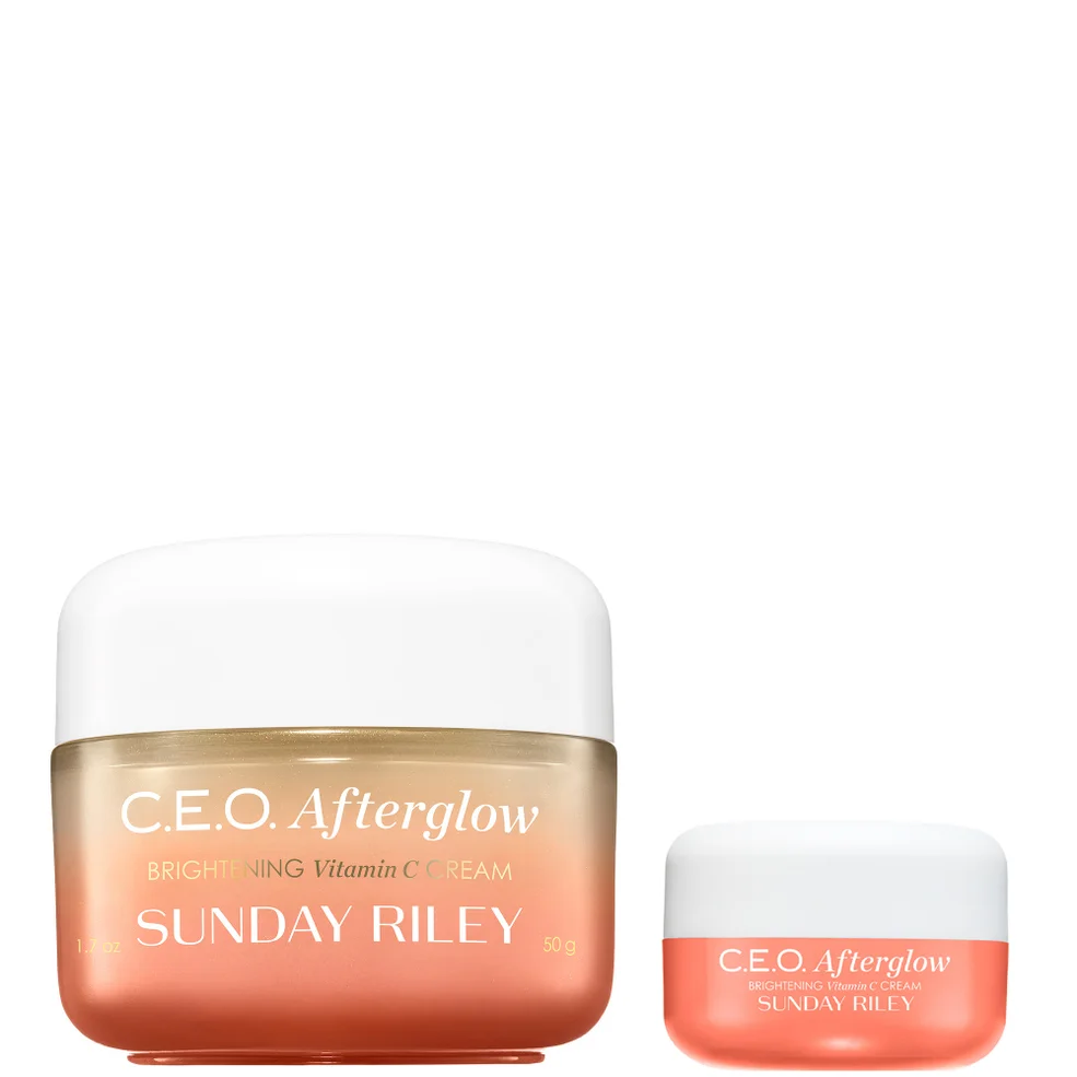 Sunday Riley C.E.O Afterglow Brightening Vitamin C Cream 50g and 15g Duo Image 1