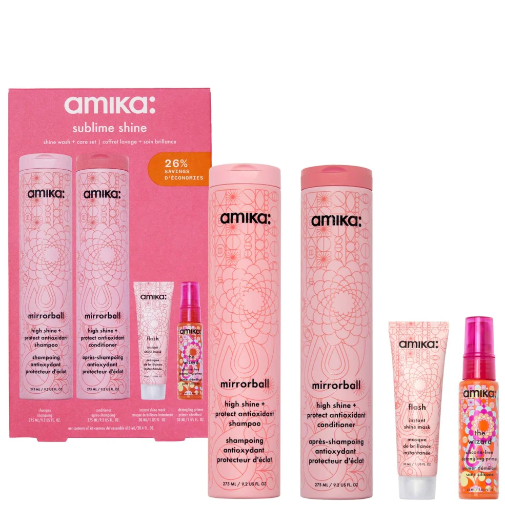 amika Sublime Shine Wash and Care Set Image 1