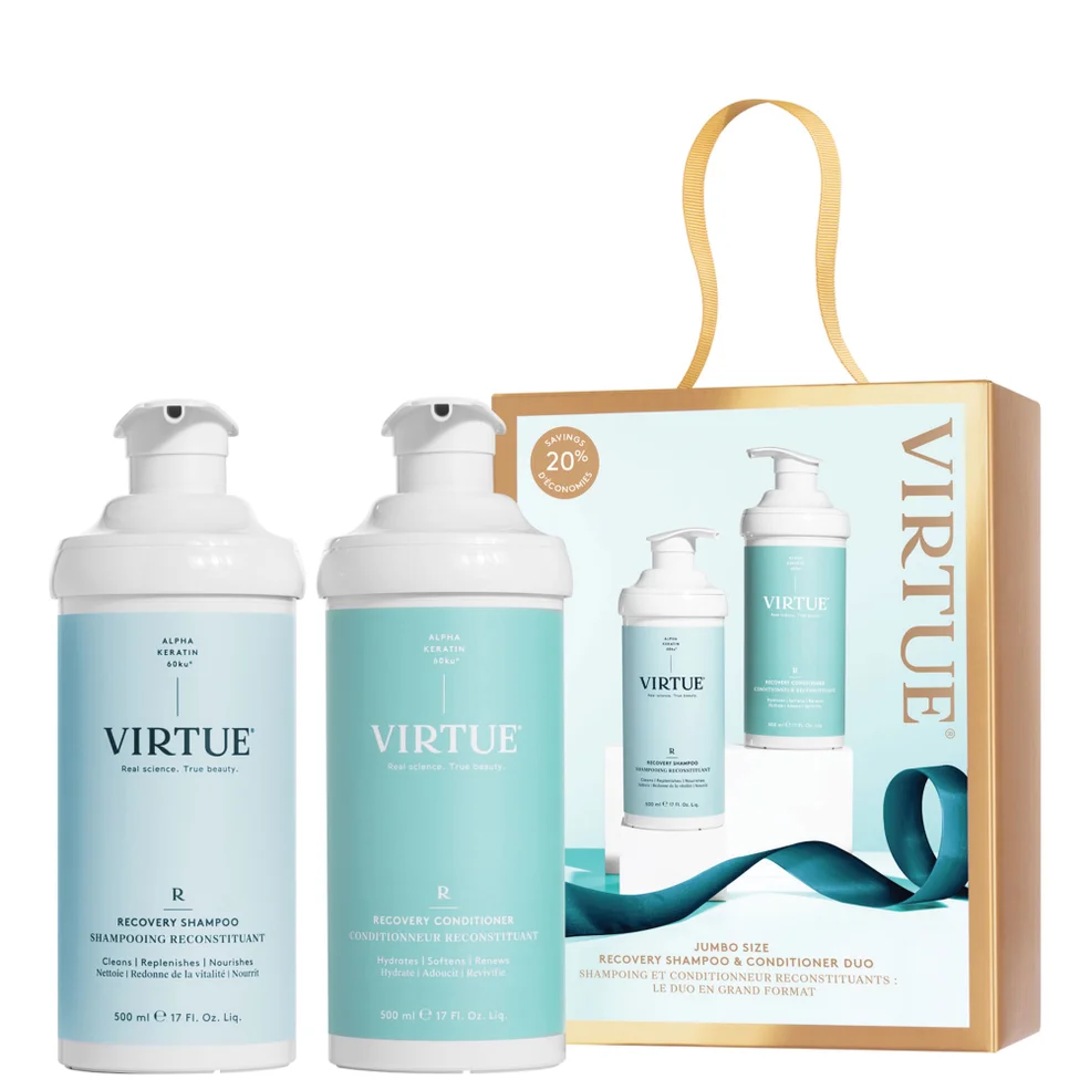VIRTUE Recovery Shampoo & Conditioner: Pro Size Duo Image 1