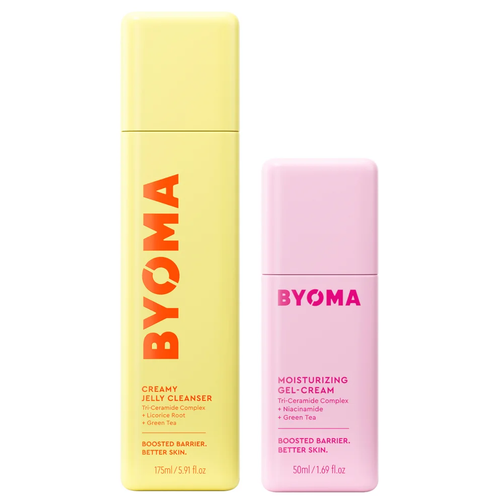 BYOMA Moisturising Gel Cream 50ml and Creamy Jelly Cleanser 175ml Bundle Image 1