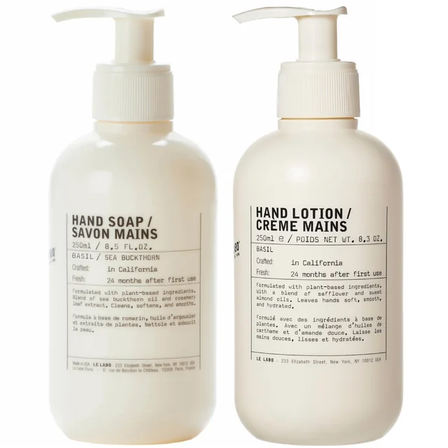 Le Labo Basil Hand Soap and Lotion Duo