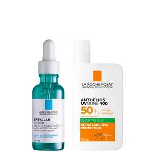 La Roche-Posay Anti-Blemish and Anti-Age Kit: Effaclar Decongesting Multi-Active Serum + SPF50+ - undefined undefined