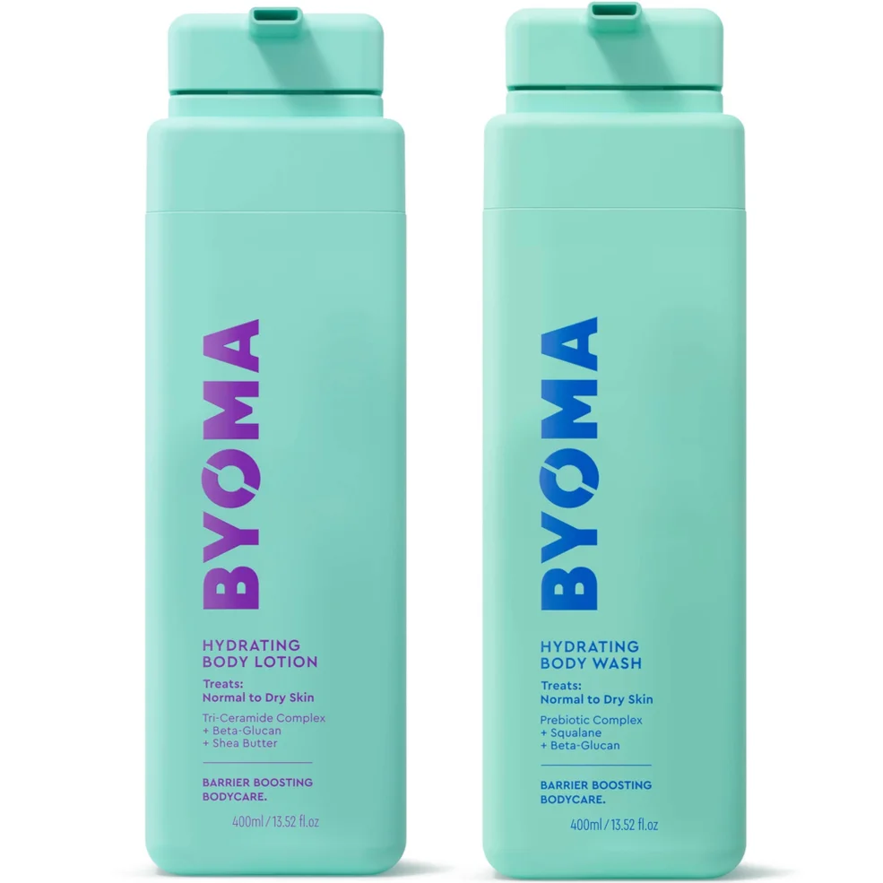 BYOMA Hydrating Body Wash 400ml and Hydrating Body Lotion 400ml Bundle Image 1