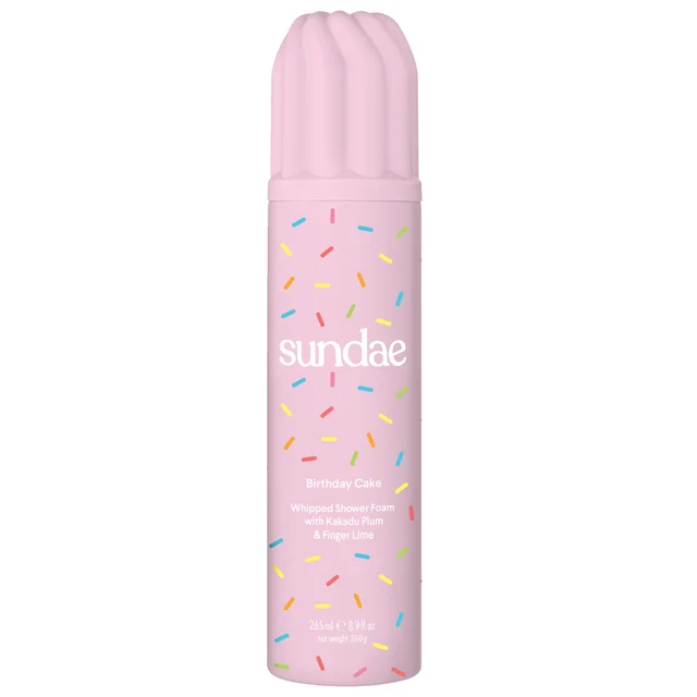 SUNDAE Body Birthday Cake Whipped Shower Foam with Kakadu Plum & Finger Lime 260ml