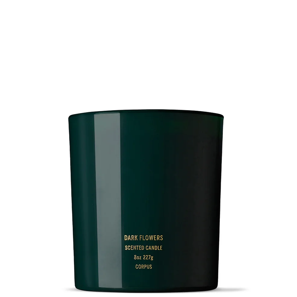 Corpus Dark Flowers Soy Wax Candle 8oz Image 1