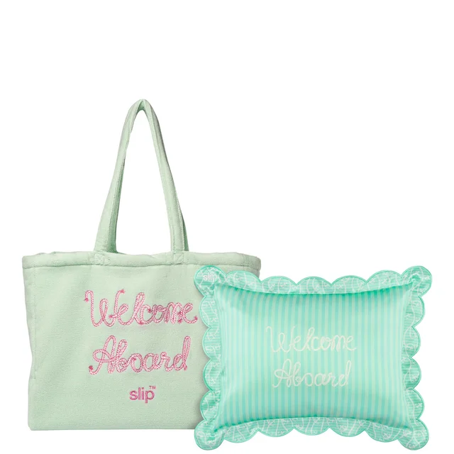 Slip Pure Silk Travel Pillow With Complimentary Beach Bag - Les Vacances