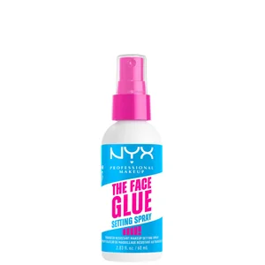 NYX Professional Makeup The Face Glue Setting Spray Up To 24 Hour Wear Transfer Resistant & Waterproof 60ml - undefined undefined
