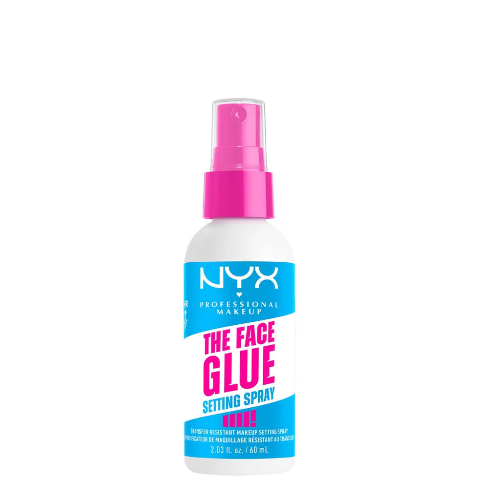 NYX Professional Makeup The Face Glue Setting Spray Up To 24 Hour Wear Transfer Resistant & Waterproof 60ml Image 1