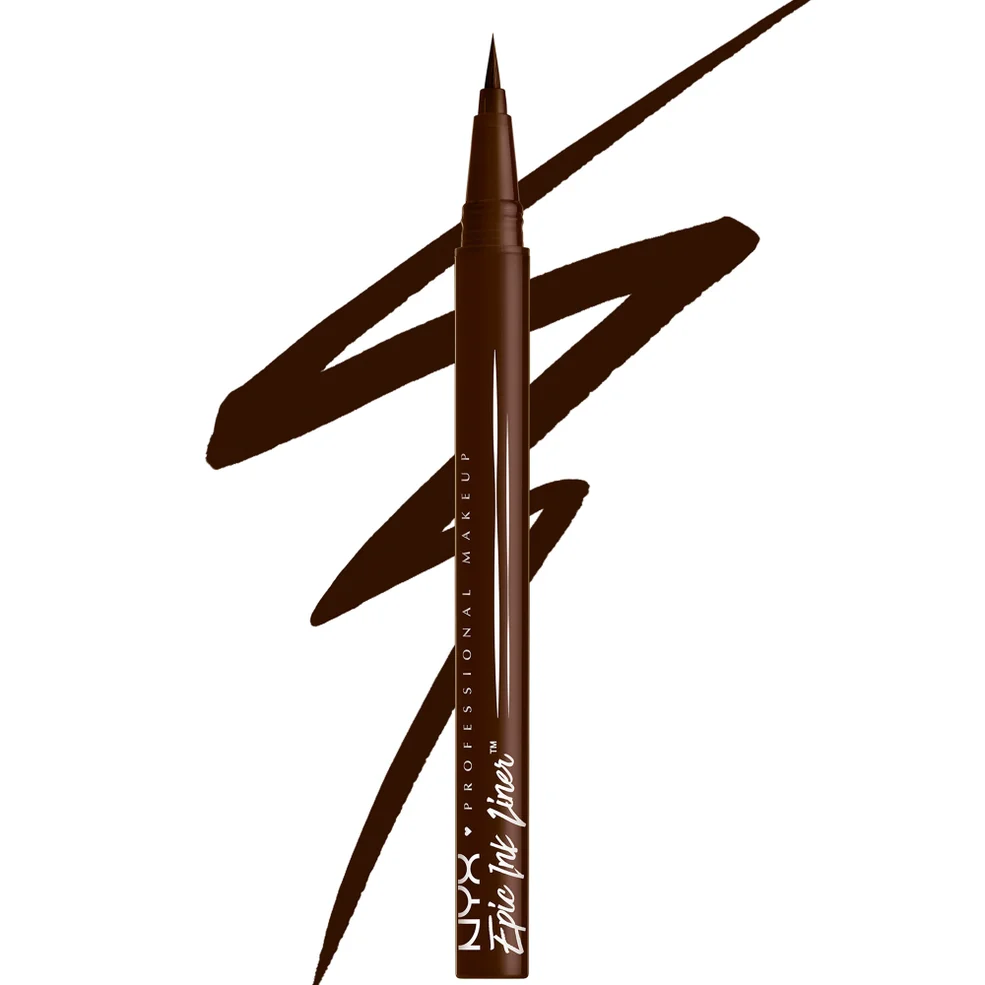 NYX Professional Make Epic Ink Liner, Waterproof Liquid Eyeliner Pen - Milk Chocolate Image 1