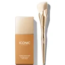 ICONIC London Super Smoother Blurring Skin Tint and Complexion Brush Bundle - Golden Tan