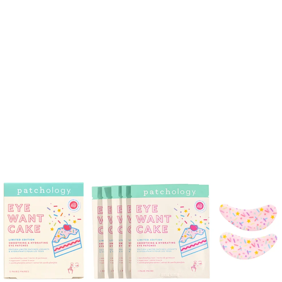 Patchology Eye Want Cake Limited Edition Smoothing & Hydrating Eye Patches - 5 Pack Image 1