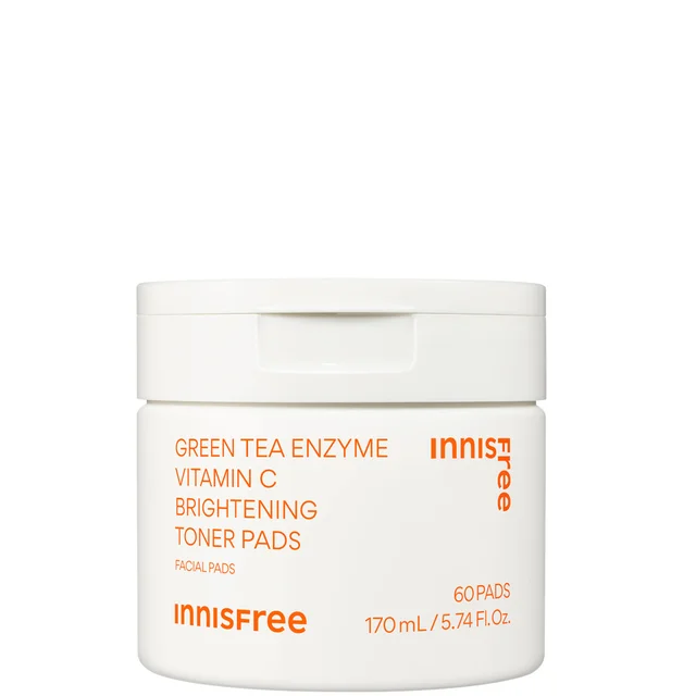 INNISFREE Green Tea Enzyme Vitamin C Brightening Toner Pads - 60 pads