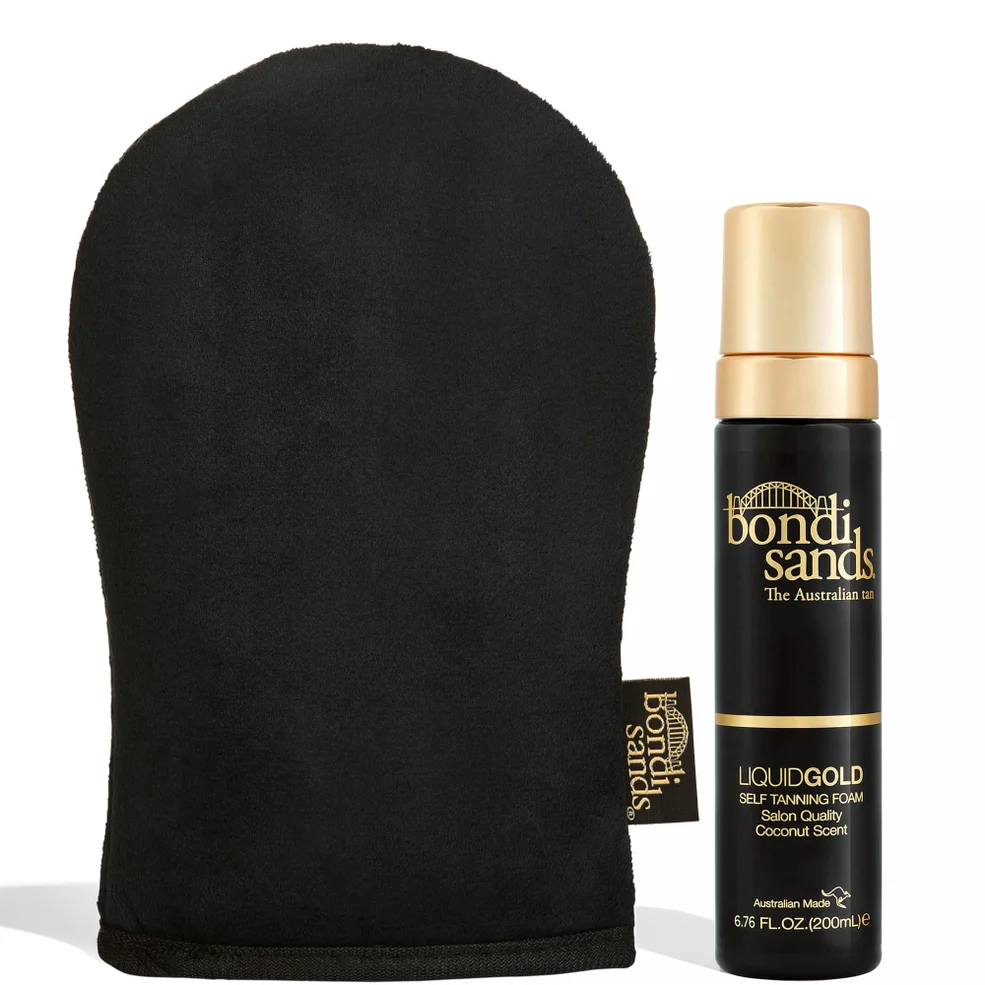 Bondi Sands Liquid Gold Self Tanning Foam + Mitt Image 1