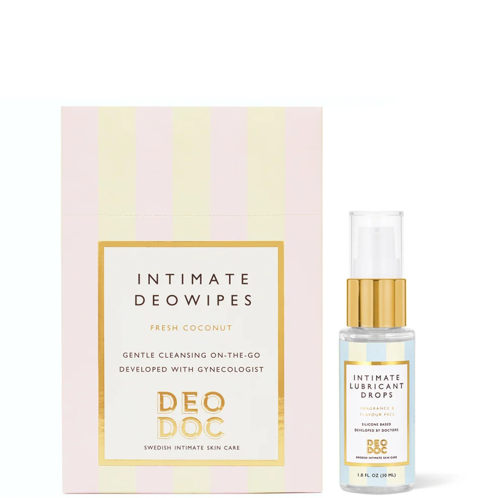 DeoDoc Lubricant drops + DeoDoc intimate wipes - Fresh Coconut Image 1