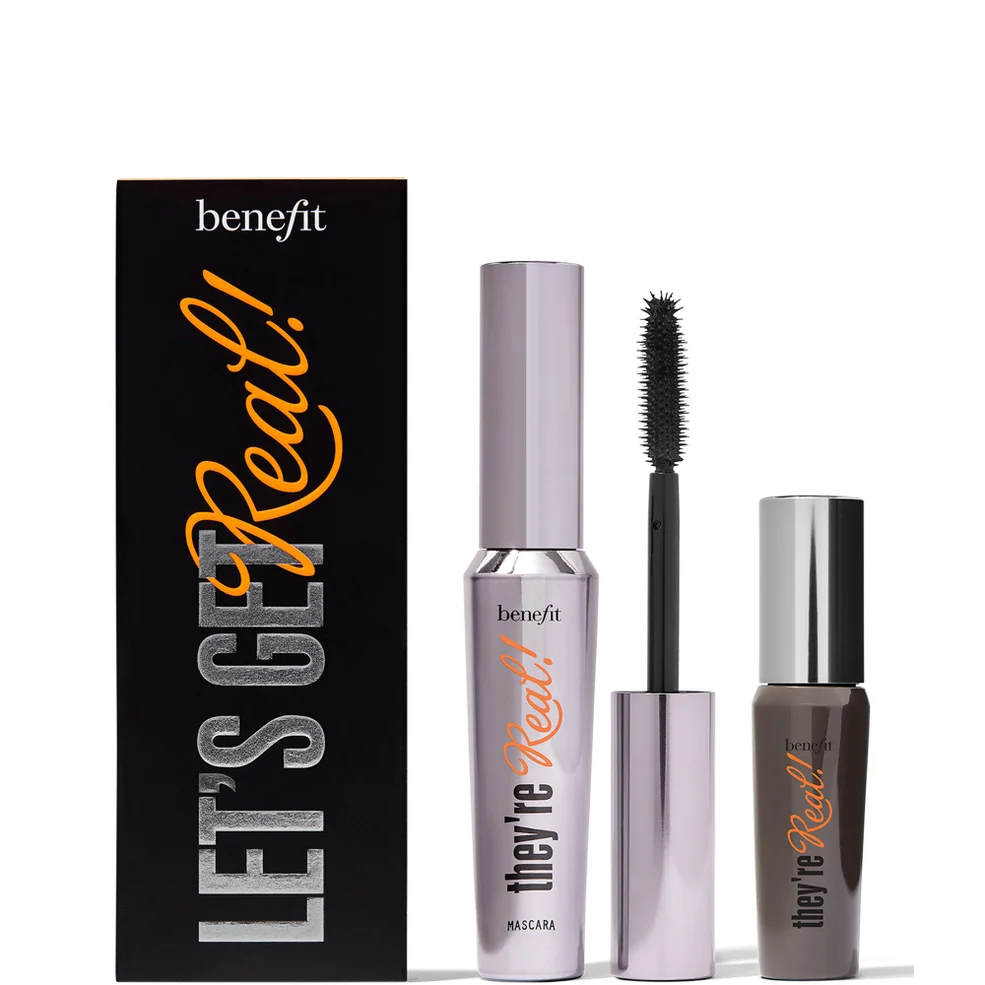 benefit Gifts & Sets Let's Get Real They're Real! Full Size and Mini Mascara Duo Image 1