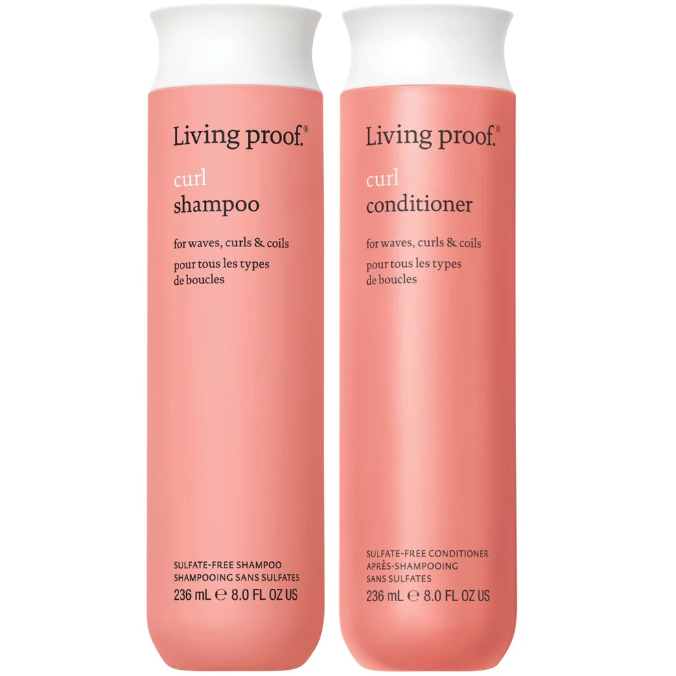 Living Proof Curl Shampoo and Conditioner Bundle for Stronger, Hydrated, Healthier looking curls Image 1