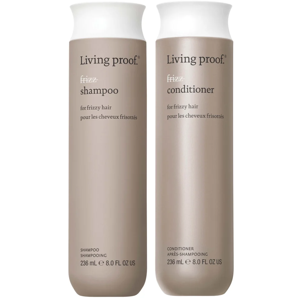 Living Proof No Frizz Shampoo and Conditioner Bundle for Frizz Control, Smoothness and Shine Image 1