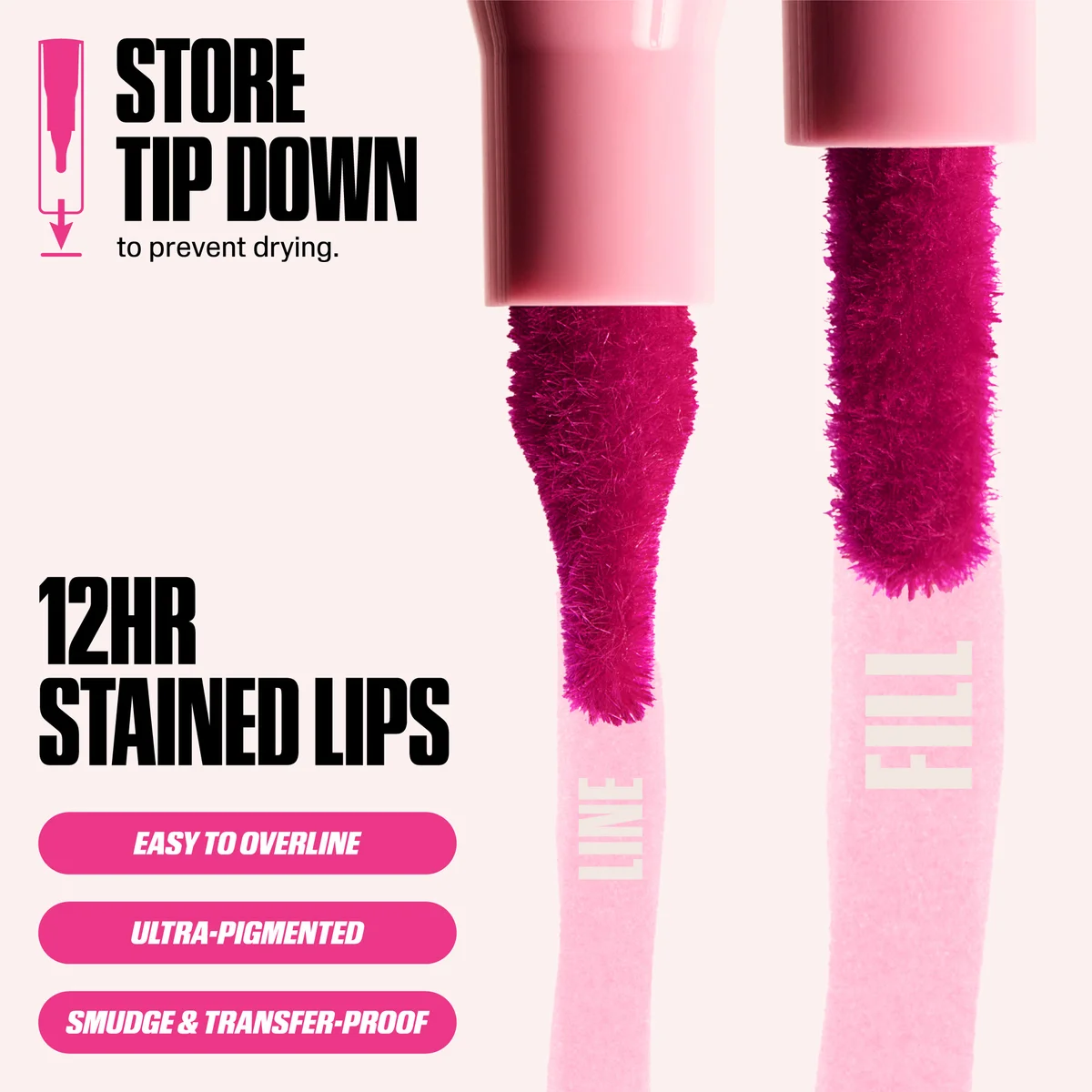 Huda Beauty Lip Contour Stain 1ml (Various Shades)