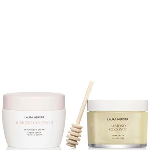 Laura Mercier Honey Bath 250ml - Almond Coconut + Almond Coconut Serum Body Cream 200ml - undefined undefined