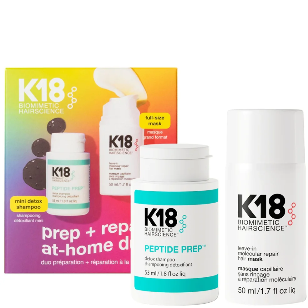 K18 Biomimetic Hairscience Prep + Repair at Home Duo Image 1